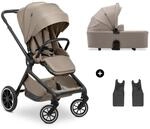 hauck Move N Care Set, Mocha - 2 in 1 Kombikinderwagen ab Geburt bis 22 kg -