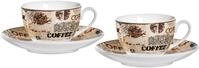 Ritzenhoff & Breker Cappuccino-Set Crema | 4-teilig | 220 ml | Porzellan