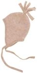 Engel-Natur Baby M&uuml;tze aus flauschigem Schurwoll-Fleece kbT (Sand, 86-92)