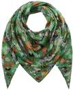 CODELLO Peanuts Halstuch Damen Gr&uuml;n, 140x140cm, 100% Polyester, d&uuml;nnes Tuch...