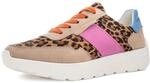 ARA Damen Sneaker New York Sand,Natur,Orchidee-Azzuro Gr. 39