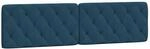 vidaXL Kopfteil-Kissen Blau 200 cm Samt