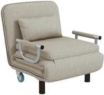 HOMCOM 3 in 1 Schlafsessel, Schlafsofa mit Bettfunktion, Klappsessel mit 3-stufig