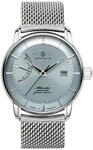 Zeppelin Herrenuhr mit Milanaiseband Serie Atlantic Automatik Power Reserve Datum