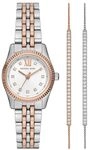 Michael Kors Lexington Uhr f&uuml;r Damen, Quarzwerk mit Edelstahl- oder Lederarmband