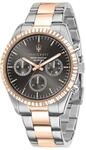Maserati Herrenuhr, Competizione Kollektion, aus Edelstahl, Rosegold PVD, mit