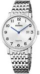 Festina Swiss Made Herrenuhr Analog Edelstahl 316L Silber - Quarz Datum - Saphirglas,