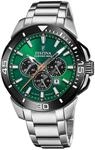 Festina Herren Uhr Analog aus Edelstahl 316L Silber - Quarzwerk - Chronograph -