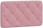 vidaXL Kopfteil-Kissen Rosa 90 cm Samt