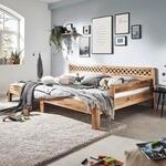 Ecolignum Familienbett Avola 280x200 Eiche, Massivholzbett mit ge&ouml;lter Oberfl&auml;che,