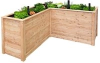 WESTMANN Hochbeet Klassik L aus L&auml;rchenholz | 170x170x84 cm Natur | Kr&auml;uterbeet