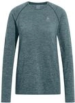 Odlo Laufshirt Damen Langarm Essential Seamless I Sport Shirt I Sport Oberteil I
