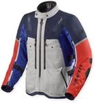 Revit Sand 5 H2O wasserdichte Motorrad Textiljacke, silber/blau, M