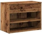 vidaXL Schuhbank Altholz-Optik 60x30x45 cm Holzwerkstoff