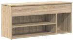 vidaXL Schuhbank Sonoma-Eiche 102x30,5x45 cm Holzwerkstoff, Flurbank, Sitzbank,