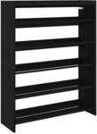 vidaXL Schuhregal Schwarz 80x25x100 cm Holzwerkstoff, Schuhschrank,
