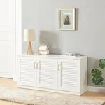 [en.casa] Schuhschrank L&oslash;ten Schuhregal mit 3 T&uuml;ren und 6 Ablagen Schuhablage...
