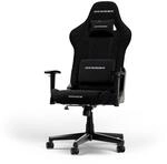 DXRacer Prince L Schwarz Stoff das Orginal Gaming Stuhl, Schreibtischstuhl,