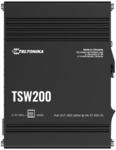 Teltonika - TSW200 Industrieller Unmanaged PoE+ Switch - Silber