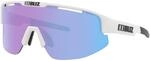 Bliz Unisex Matrix Nano Optics Nordic Sportbrille, white begonia-blue, CAT.2, OneSize