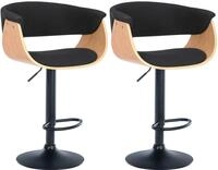 CLP 2er Set Barhocker Vestal Stoff Oder Kunstleder I Thekenhocker...