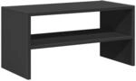 vidaXL Schuhregal Stapelbar Braun Eichen-Optik 60x30x30,5 cm, Schuhaufbewahrung,