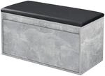 [en.casa] Sitzbank Degerfors mit Schublade 80 x 39 x 45 cm Schuhbank Schuhtruhe...