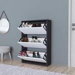 [en.casa] Schuhschrank Aurskog Schuhkipper f&uuml;r 18 Paare Schuhkommode mit 3