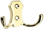 SOTECH Garderobenhaken LENA 46 x 78 x 30 mm/Messingoptik Kleiderhaken aus Metall