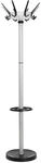 MAUL Standgarderobe silber MAULcaligo 32 Haken drehbar mit Schirmhalter