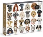 Galison 9780735371941 Paper Dogs Jigsaw Puzzle, Multicoloured, 1000 Pieces