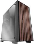 Mars Gaming MC-Wood, ATX-PC-Geh&auml;use, Holzfrontplatte, Seitliches Verchromtes Glas,