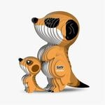 EUGY 650046 Erdm&auml;nnchen, 3D Tier-Puzzle f&uuml;r Kinder und Erwachsene zum