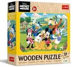 Trefl - Holzpuzzle 24 Teile, Mickey und Seine Freunde, Disney, 3+ | Holzpuzzle,