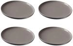 Ritzenhoff & Breker Speiseteller Jasper, Grau, 4er Set, &oslash; 26 cm, Steinzeug, Teller