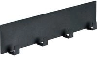 WENKO Magnetische Hakenleiste Mod. Ima Schwarz mit 4 Haken f&uuml;r Textilien und