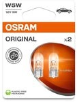 Osram ORIGINAL LINE 12V, W5W, signal lamp, Glass Wedge Base, Double Blister (2 lamps)