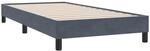 vidaXL Bettgestell ohne Matratze Dunkelgrau 100x220 cm Samt, Bettrahmen,