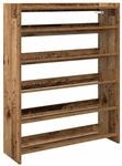 vidaXL Schuhregal Altholz-Optik 80x25x100 cm Holzwerkstoff