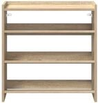 vidaXL Schuhregal Sonoma-Eiche 60x25x62 cm Holzwerkstoff, Schuhschrank,
