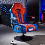 X-Rocker Offizieller Marvel Spider-Man Gaming-Stuhl, faltbarer Audio-Sockel mit