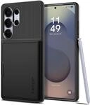 Spigen Slim Armor CS H&uuml;lle Kompatibel mit Samsung Galaxy S25 Ultra -Schwarz