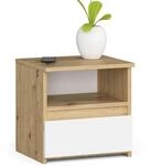 AKORD Nachttisch CL1 40 cm | 1 Schublade | Nachttisch mit Schublade | Nachtkommode,