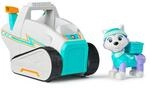 PAW PATROL - Everest-Figur mit Schneemobil-Rettungsfahrzeug, stabiles Basis-Fahrzeug