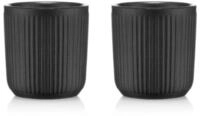 BODUM DOURO 2er Set DW Becher 0,1l schwarz matt Porzellan, 12059-259