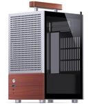Jonsbo T6 Mini-ITX PC-Geh&auml;use &ndash; Silber, Tempered Glass & Holzgriff, Aluminium &