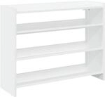 vidaXL Schuhregal Wei&szlig; 80x25x62 cm Holzwerkstoff, Schuhschrank,...