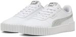 Puma Damen Carina 3.0 Aqua Metallics Sneaker, Puma White Puma Silver, 40.5 EU