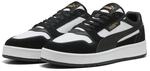 PUMA Erwachsene Court Classic Sneakers aus Wildleder 40.5, White Black Gold