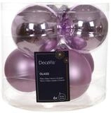 Kaemingk Weihnachtskugeln Glas 8cm 6 St&uuml;ck - matt & gl&auml;nzend - Gro&szlig;e